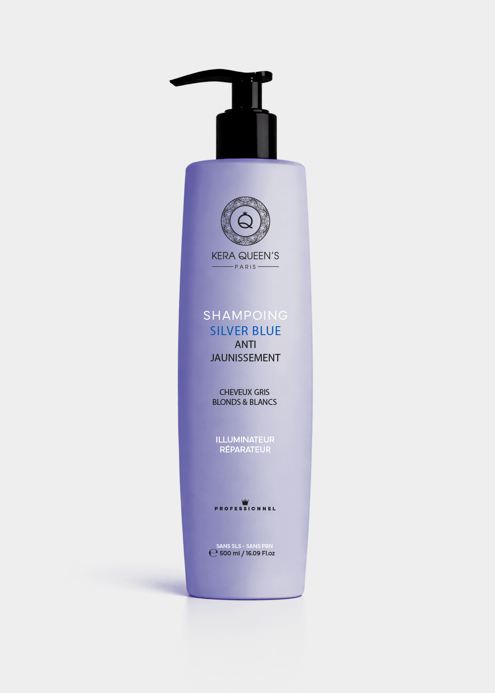 Shampoing Rituel Silver blue 500ml - Kera Queen's Shampoing Rituel Silver blue 500ml - Kera Queen's