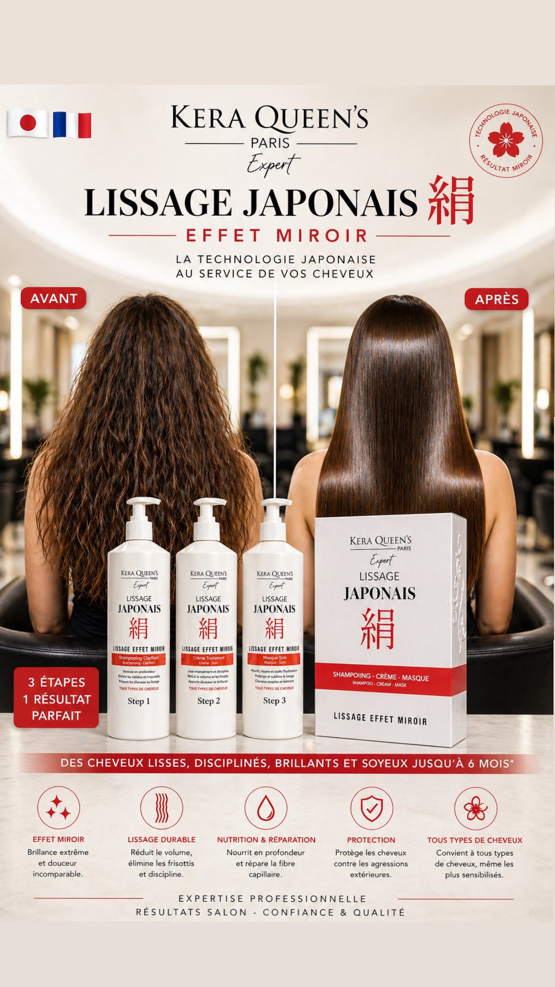 Lissage Japonais 3 x 1 Litre