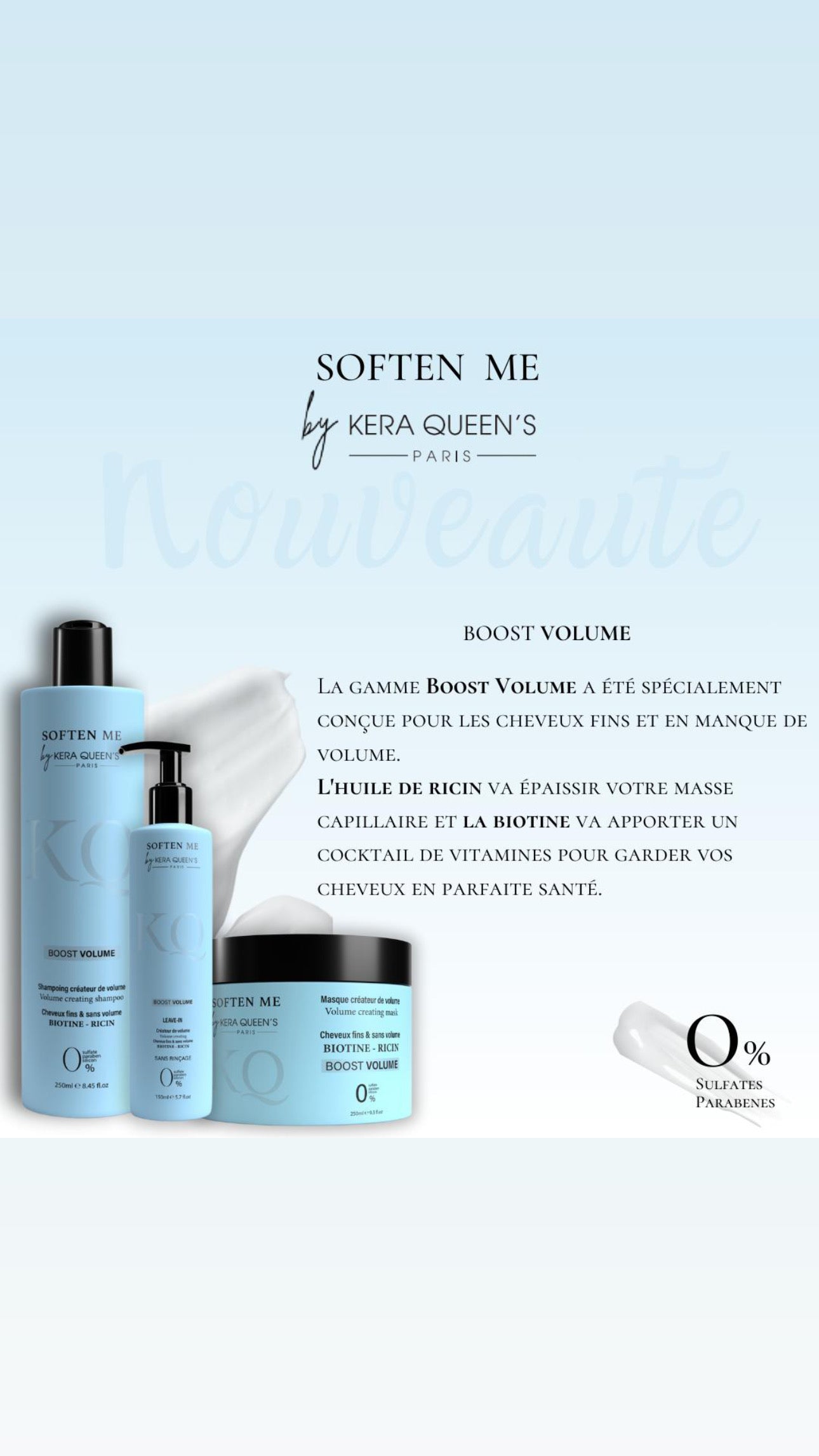 Gamme Soften me - Boost volume