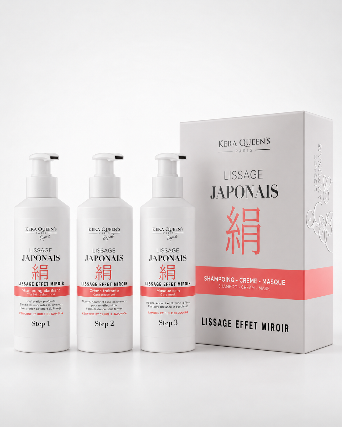 Lissage Japonais effet miroir  3x150ml
