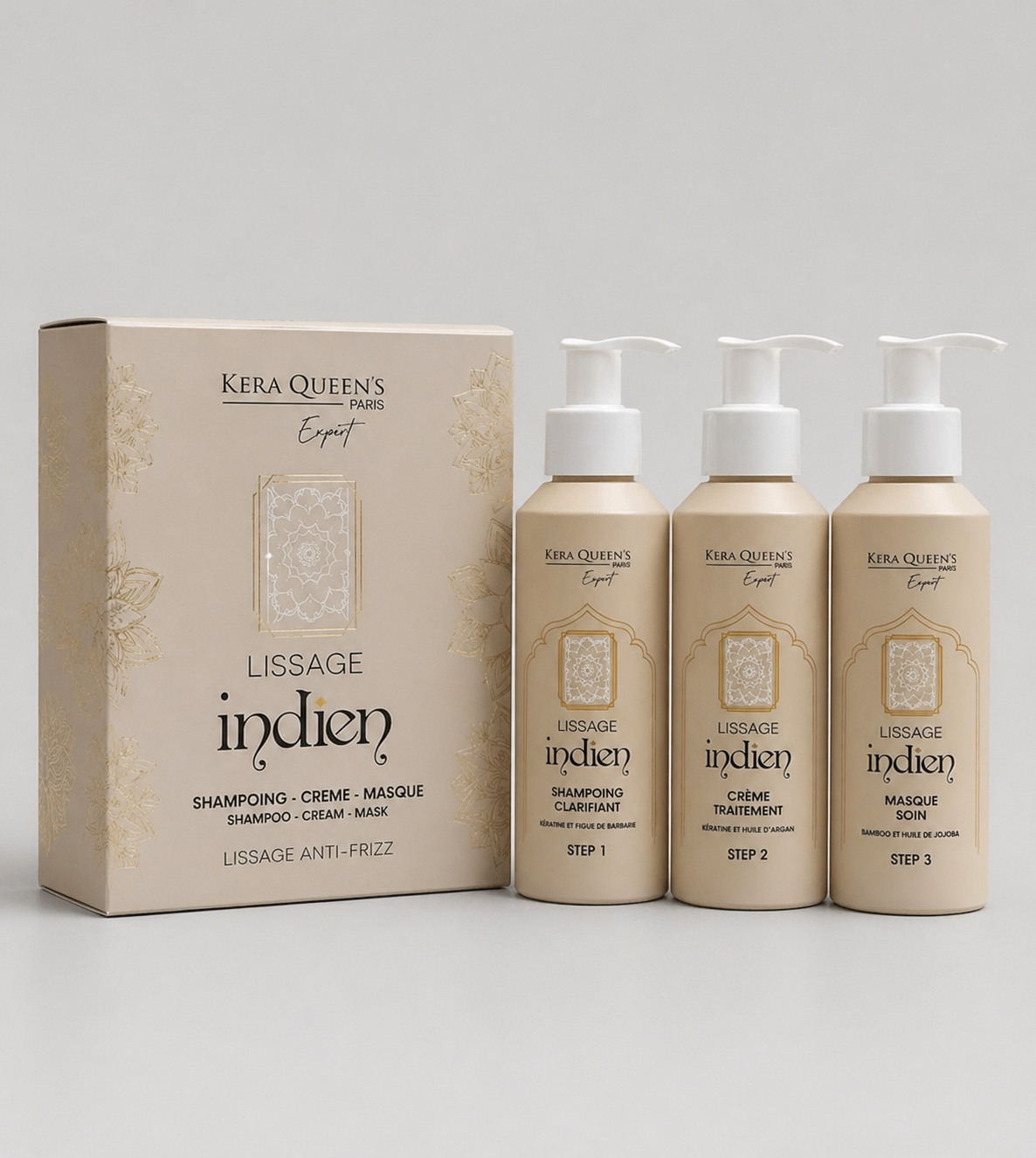 LISSAGE INDIEN ANTI-FRIZZ 3x150ml