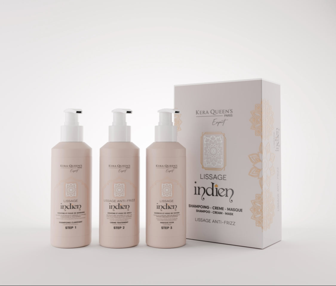 LISSAGE INDIEN ANTI-FRIZZ 3x150ml