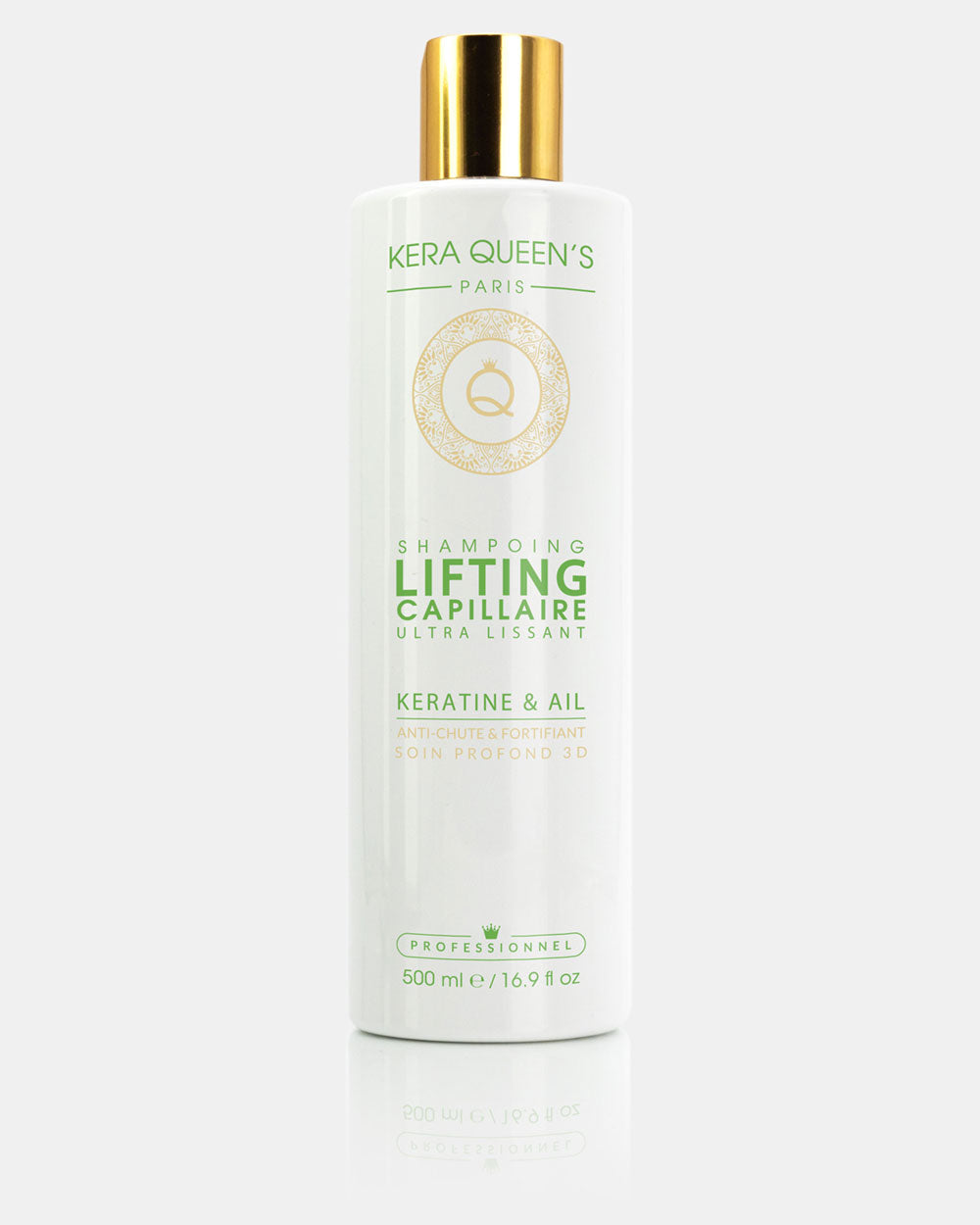 Shampoing Lifting Kératine et Ail bouteille 500 ml