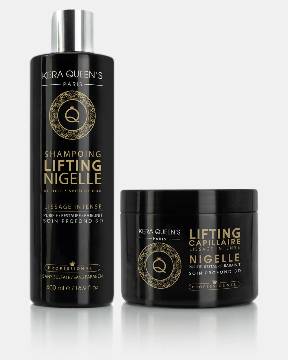 Gamme Lifting Nigelle composée d'un masque 500 ml et shampoing 500ml