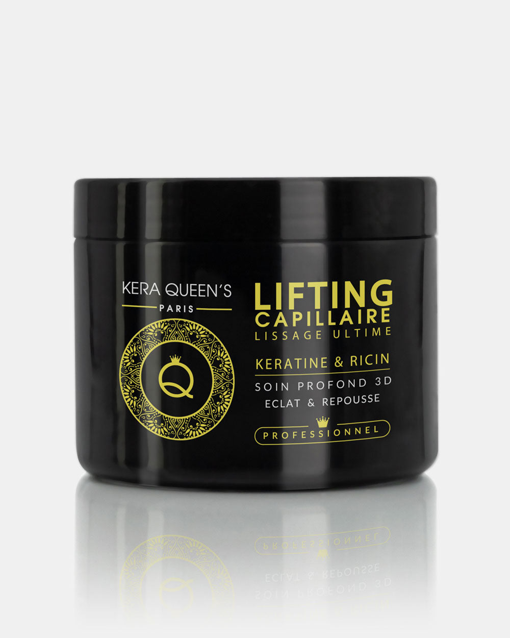 Lifting Capillaire Kératine et Ricin anti chute. Masque 500 ml pour éliminer la chute des cheveux et rendre vos cheveux plus doux