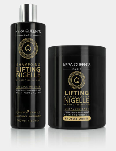 Gamme Lifting Nigelle composée d'un shampoing 500 ml et d'un masque 1000ml