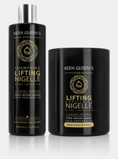 Gamme Lifting Nigelle composée d'un shampoing 500 ml et d'un masque 1000ml