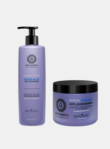 Gamme Kératine et Silver blue shampoing et masque 500 ml