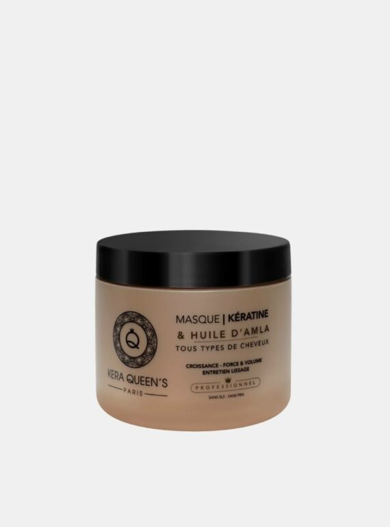 Masque kératine et huile d'amla 500 ml pour les cheveux cassés.